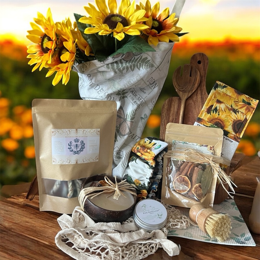 A great Gift Basket for Corporate Client gift giving! 
Eco friendly Zero Waste